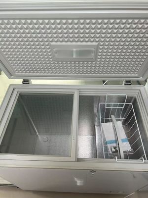 Grote open vriezer met een enkele glazen deur koelkast model Bd/Bc-312qg