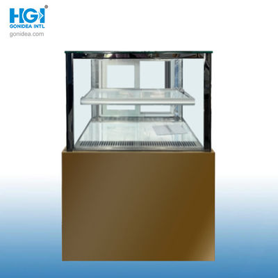 Mini op maat gemaakte glazen deur display chiller koelkast koekkast showcase hcs-08f
