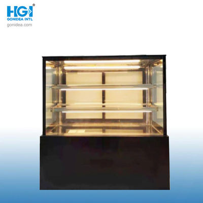 Grote capaciteit commerciële cake showcase glas koeler bakkerij display kast showcase hcs-18f