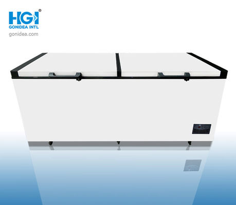 Het commerciële Grote Model van de de Borstdiepvriezer 1100L van de Capaciteits Dubbele Deur: BD/Because-1100