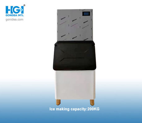 Blok dat van het R600a200kg/24h het Commerciële Ijs Machine maakt Ijsmaker 1100W kuberen